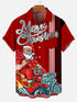 Men's Christmas Funny Graphic Short Sleeve Hawaiian Shirt